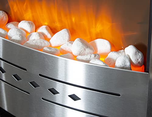 Marco Paul Modern Electric Fireplace with 3D Flame