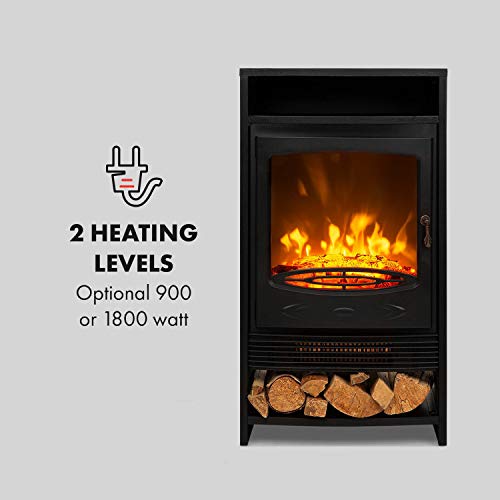 Klarstein Bergamo Electric Fireplace with Realistic Flames