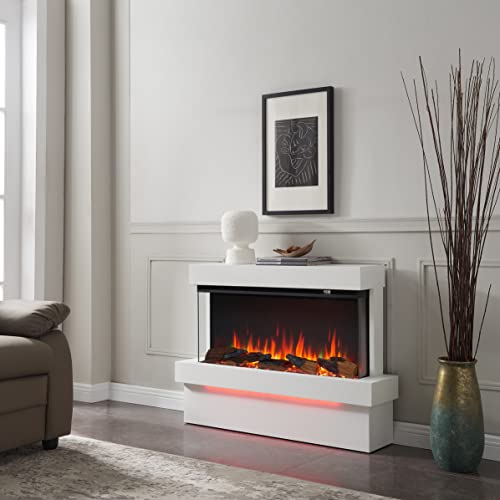 FLAMME Knighton 3-Sided Electric Fireplace Heater 1500W