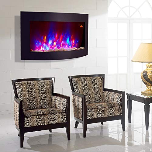 TruFlame 2kW Wall-Mounted Electric Fire with Pebbles
