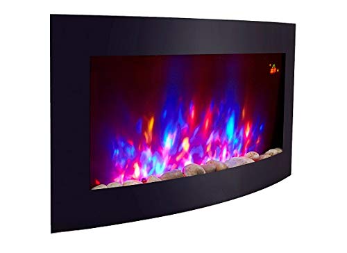 TruFlame 2kW Wall-Mounted Electric Fire with Pebbles