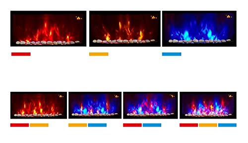 TruFlame 2kW Wall-Mounted Electric Fire with Pebbles