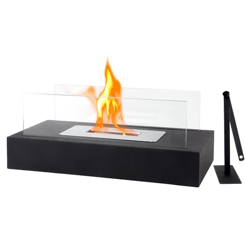 Portable Bioethanol Tabletop Fireplace - Black