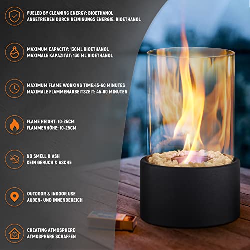 Portable Bioethanol Tabletop Fireplace for Any Occasion