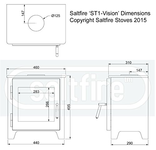 Saltfire ST1 VISION Eco-Friendly Woodburning Stove
