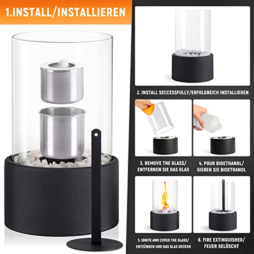 Portable Bioethanol Tabletop Fireplace for Any Occasion