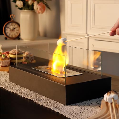 Portable Bioethanol Tabletop Fireplace - Black