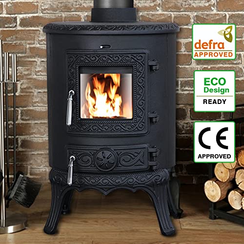 NRG 5KW Eco Design Wood-Burning Stove - Black