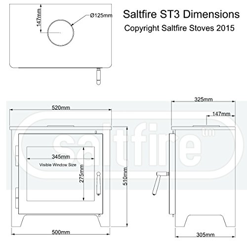 Saltfire ST3 EcoDesign Woodburning Stove