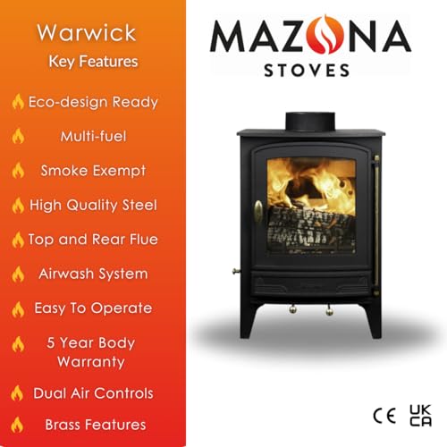 Mason Warwick 5 kW Eco Multi Fuel Wood Stove