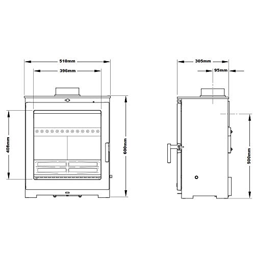 Flavel Arundel XL Multifuel Wood Burning Stove