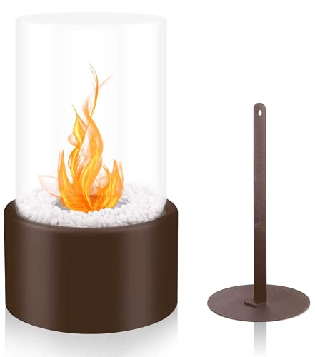 Katy Black Round Bio Ethanol Tabletop Fireplace