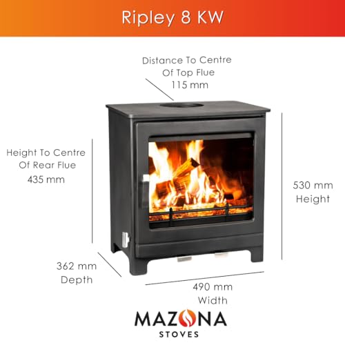 Ecodesign Ready 8 kW Multi Fuel Wood Burning Stove