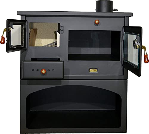 Wood Stove for Solid Fuel - 10 kW Heating
