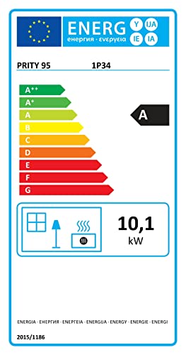 Wood Stove for Solid Fuel - 10 kW Heating