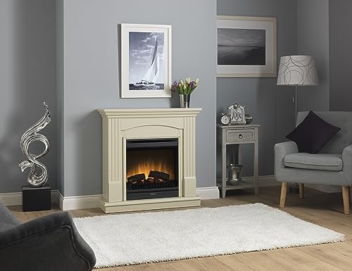 Dimplex Chadwick Cream Electric Fireplace Suite