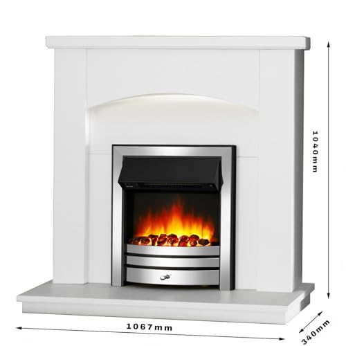 Endeavour Cayton 42" Electric Fireplace Suite