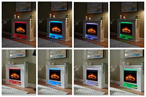 Ebberston Electric Fireplace Suite with Realistic Flames