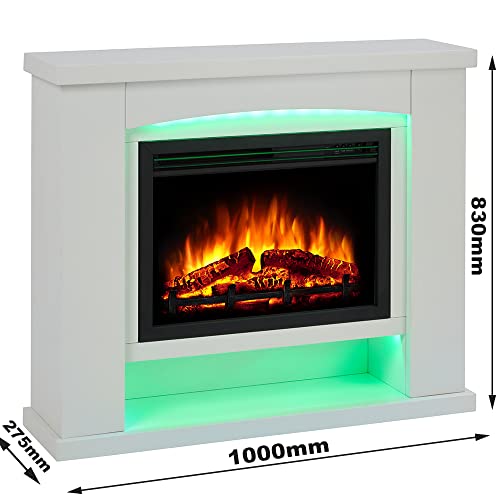 Ebberston Electric Fireplace Suite with Realistic Flames