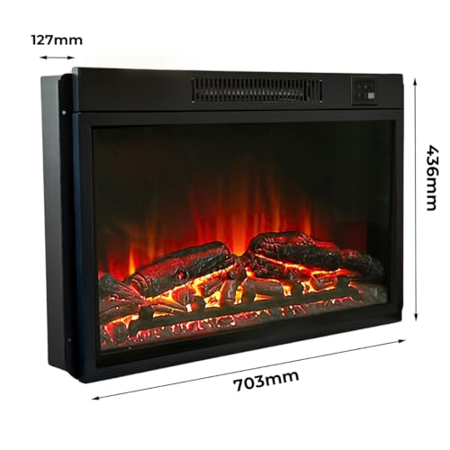 Endeavour Harwood 100cm Electric Fireplace with Remote