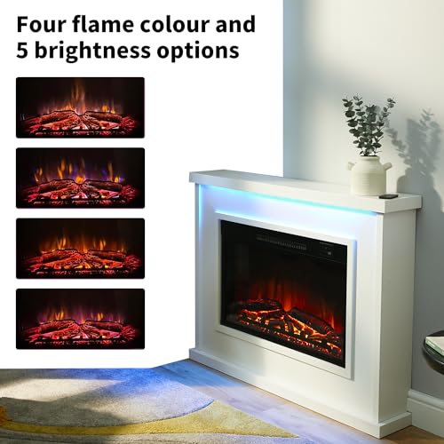 Endeavour Harwood 100cm Electric Fireplace with Remote