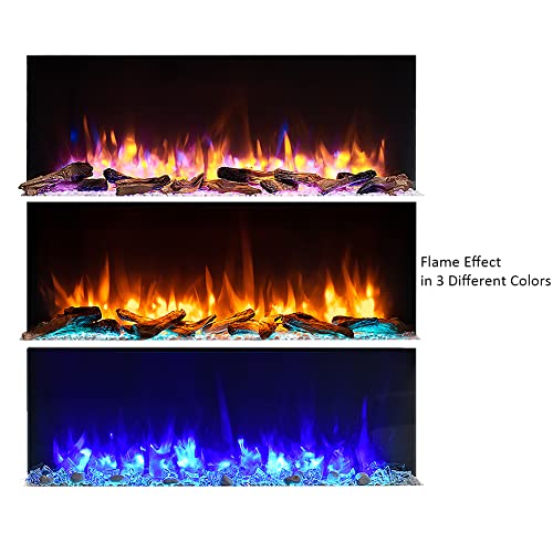 FLAMME Kingston 60" Wall Mounted Electric Fireplace