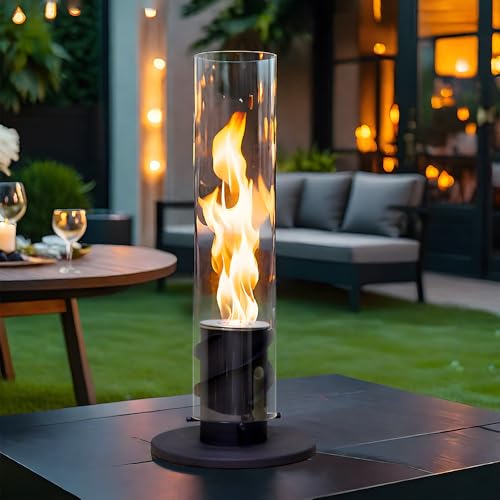 Spiral Flame Portable Tabletop Fire Pit, 17”