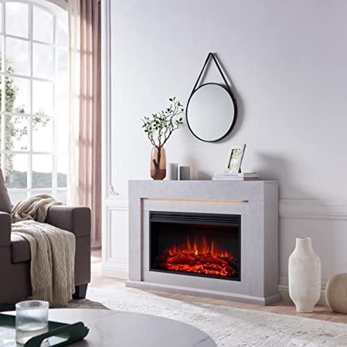 Madura Electric Fireplace with 2kW Heater, Gray