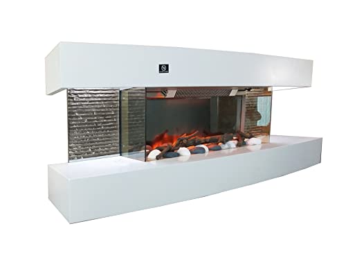 AuraHome 48" Electric Fireplace with 3D LED Flame