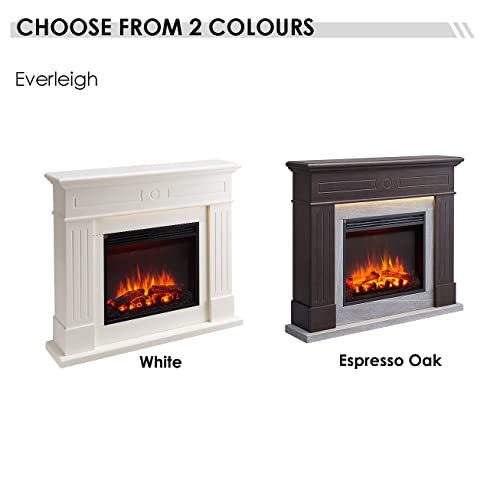 Everleigh 110cm Electric Fireplace Suite - Espresso Oak