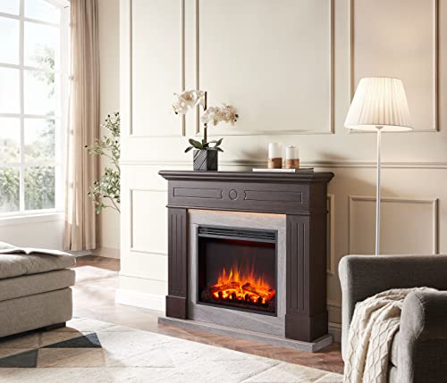 Everleigh 110cm Electric Fireplace Suite - Espresso Oak
