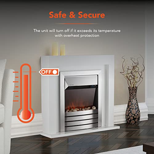 Warmlite Chester Electric Fireplace Suite, 2000W