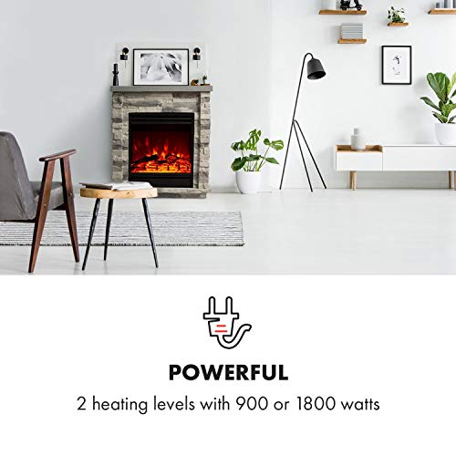 Klarstein Lienz LED Electric Fireplace with Remote