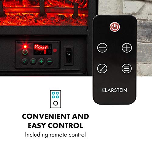 Klarstein Lienz LED Electric Fireplace with Remote