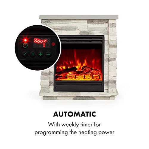 Klarstein Lienz LED Electric Fireplace with Remote