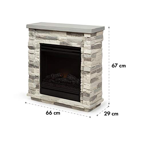 Klarstein Lienz LED Electric Fireplace with Remote