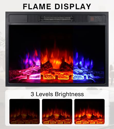 MachenFlame 23" Electric Fireplace Suite with Remote