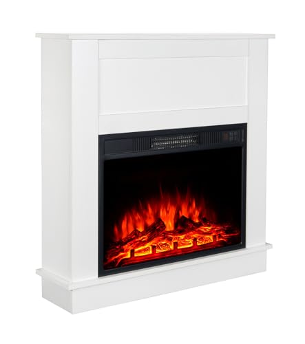 MachenFlame 23" Electric Fireplace Suite with Remote