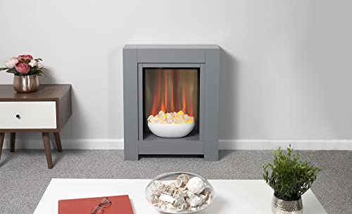 Grey Adam Monet Electric Fireplace Suite, 23 Inch
