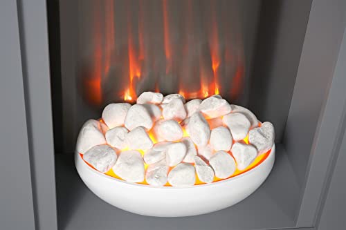 Grey Adam Monet Electric Fireplace Suite, 23 Inch
