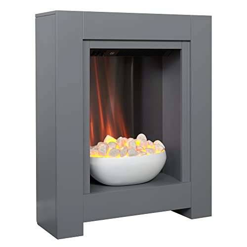 Grey Adam Monet Electric Fireplace Suite, 23 Inch