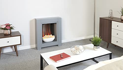 Grey Adam Monet Electric Fireplace Suite, 23 Inch