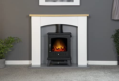 Adam Huxley White and Grey with Black Stove