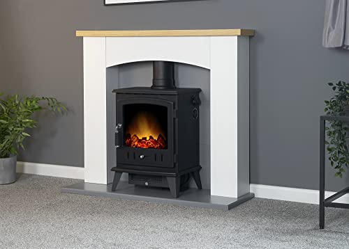 Adam Huxley White and Grey with Black Stove