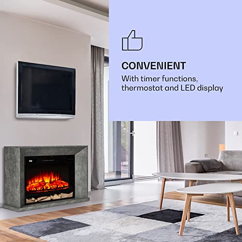 Klarstein Crater Lake 1900W Electric Fireplace with Remote