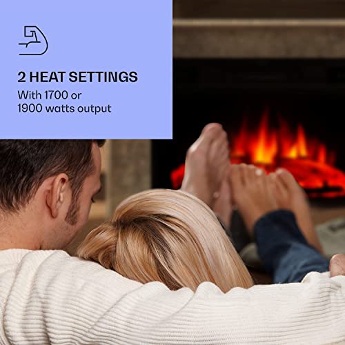 Klarstein Crater Lake 1900W Electric Fireplace with Remote