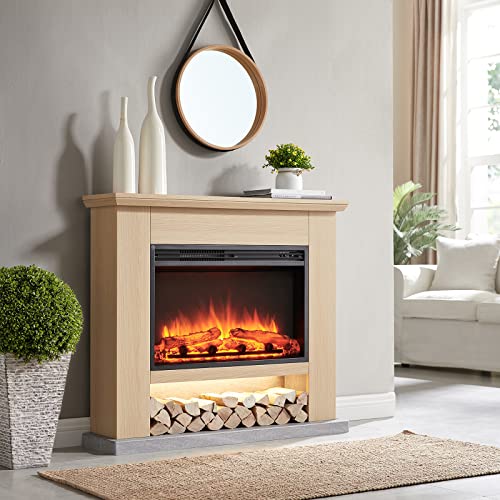 Beadell 39" Electric Fireplace Suite with Heater