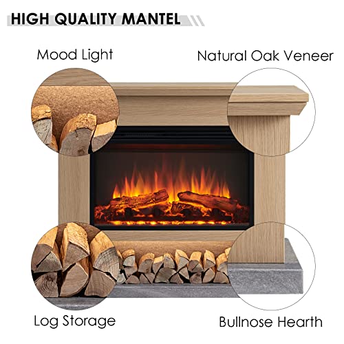 Beadell 39" Electric Fireplace Suite with Heater