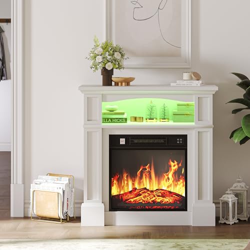 YITAHOME Moderne Elektrische Kamin mit LED-Flamme