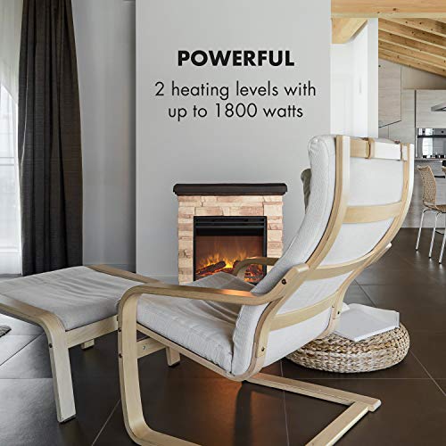 Klarstein Kaprun Electric Fireplace with Remote Control